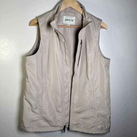 Orvis Full Zip Lightweight Fishing Vest  Beige Men's Size Medium Fishing Outdoor - Picture 11 of 16